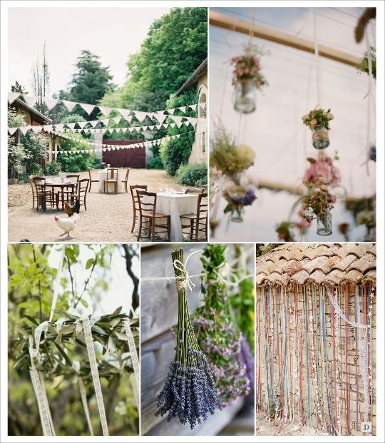 Décoration de voiture de mariage unique